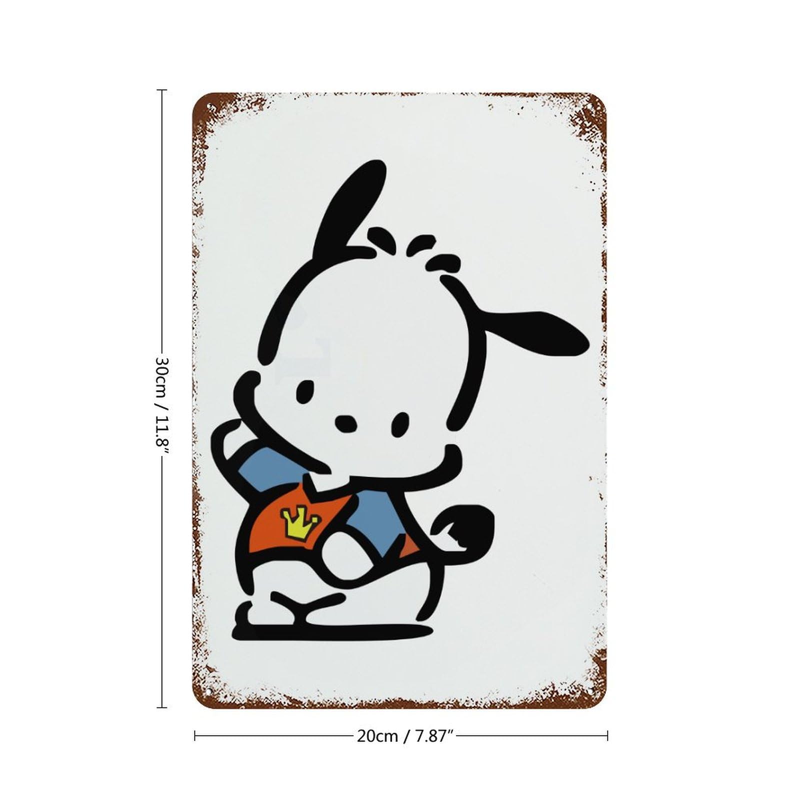 Amazon.co.jp: ブリキ看板 ポチャッコ 鉄絵画 装飾鉄絵 ロゴブリキ